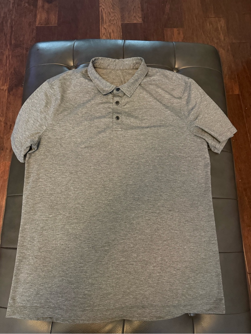 lululemon athletica Gray Heather Polo - Short Sleeve